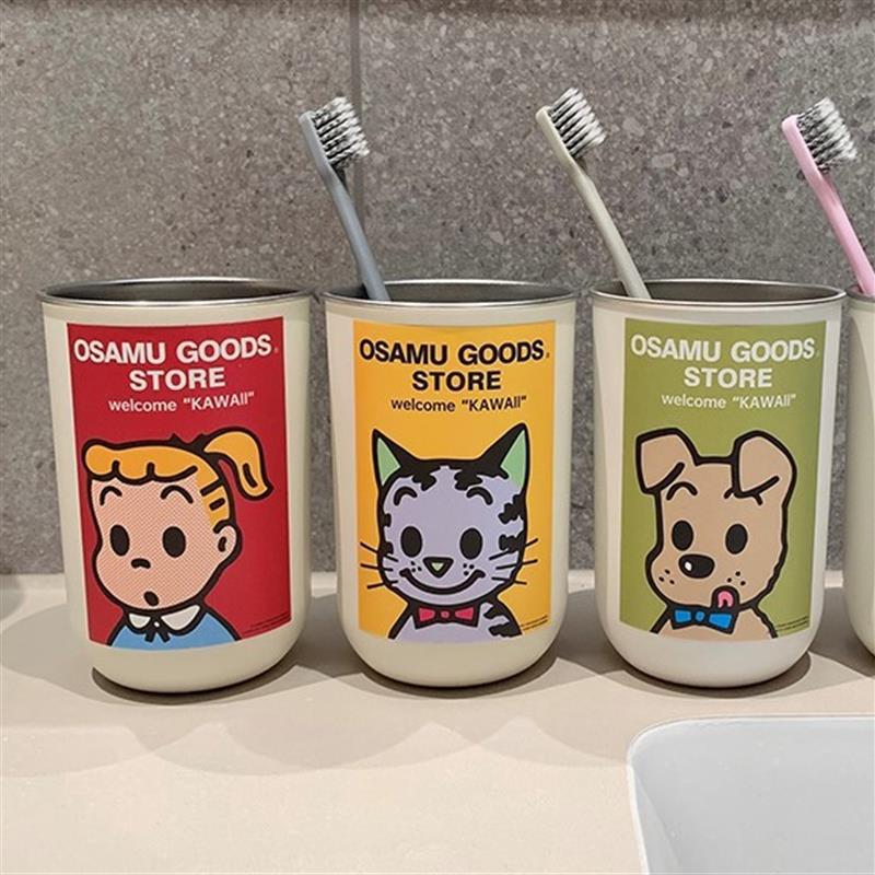 Cute Toothbrushing Cup Harada Chi Wash Cup 304 Stainless Steel Household Kidsren'S Mouthwash Cup Student Dormitory High Appearance - Image 2