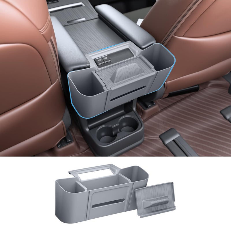 Treesiche Center Console Rear Armrest Organizer for Sienna 2021 2022 2023 2024 2025 2026,Central Control Organizer for Sienna Interior Accessories - Image 1