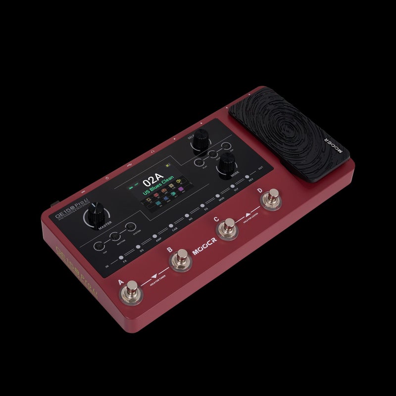 MOOER GE150 Pro Guitar Multi Effects Pedal, Amp Modeling & IR Loader, 4 Footswitches, Built-in Looper, Drum Machine & Expression Pedal, USB-C Audio  Interface - Image 2