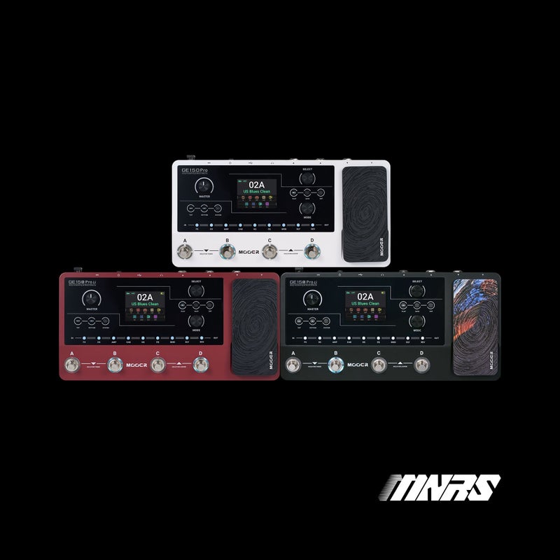 MOOER GE150 Pro Guitar Multi Effects Pedal, Amp Modeling & IR Loader, 4 Footswitches, Built-in Looper, Drum Machine & Expression Pedal, USB-C Audio  Interface - Image 1
