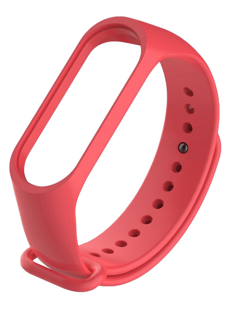 NIBEMINENT Replacement Wristband With Clasp For Xiaomi Mi Band 3 Red