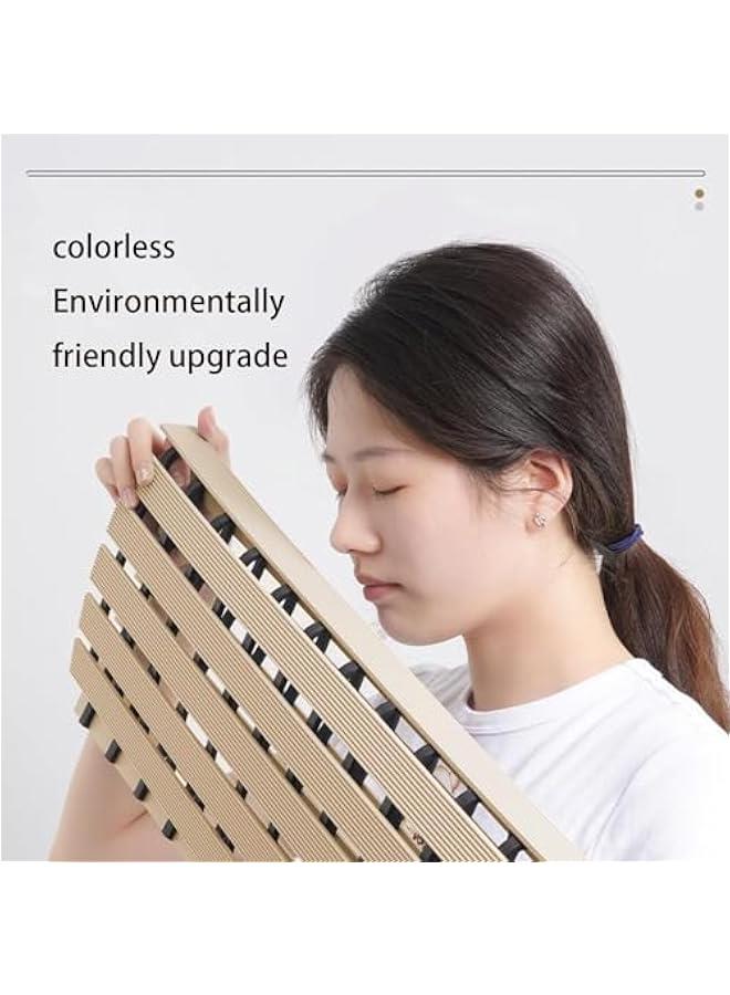 TRASSLE 17 x24 Inch Soft Square Bath Mat, Anti Slip Bathroom Stall Mat, Square Rubber Shower Mat, Non Slip Bath Shower Floor Mat with Drain Hole - Image 3