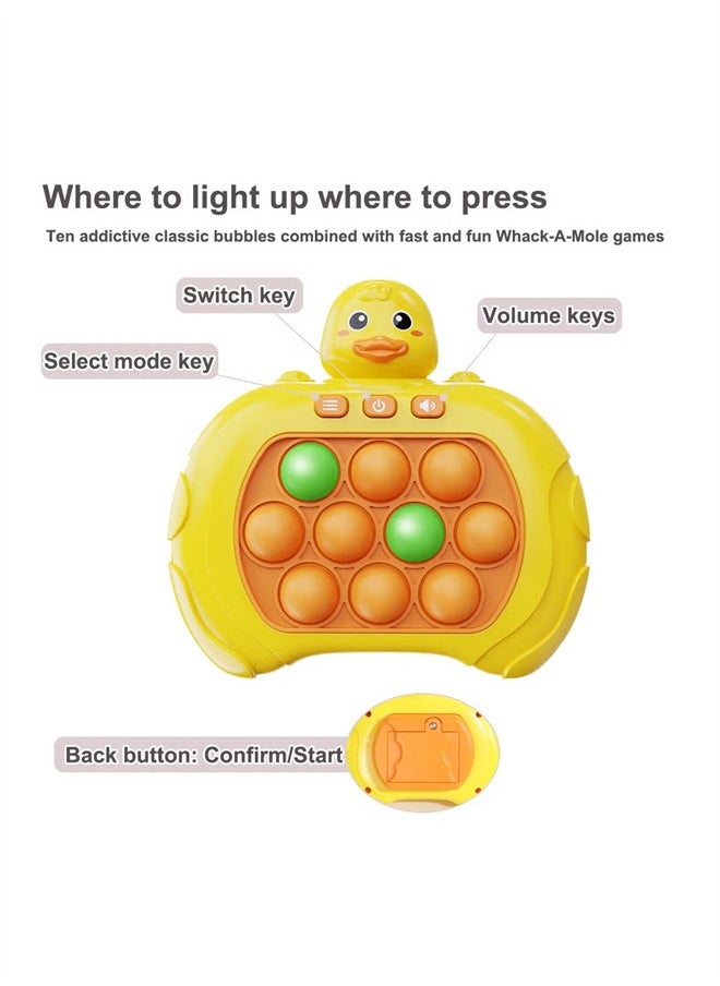 Pop Fidget Games for Kids, Decompression Breakthrough Puzzle Game Machine, Push Bubble Pop Puzzle Game, Quick Push Game Console, Push Button Toy for Kids Girl Boy Birthday Gift.