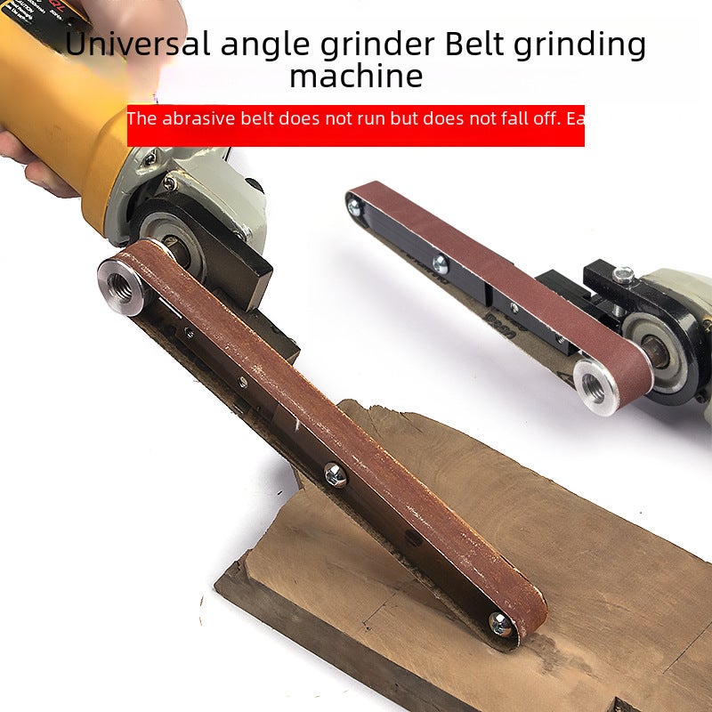 100-type angle grinder modified belt sander woodworking belt sander 125-type angle grinder modified mini belt sander(M10/M14 angle grinder general-purpose Belt Sander A) - Image 3
