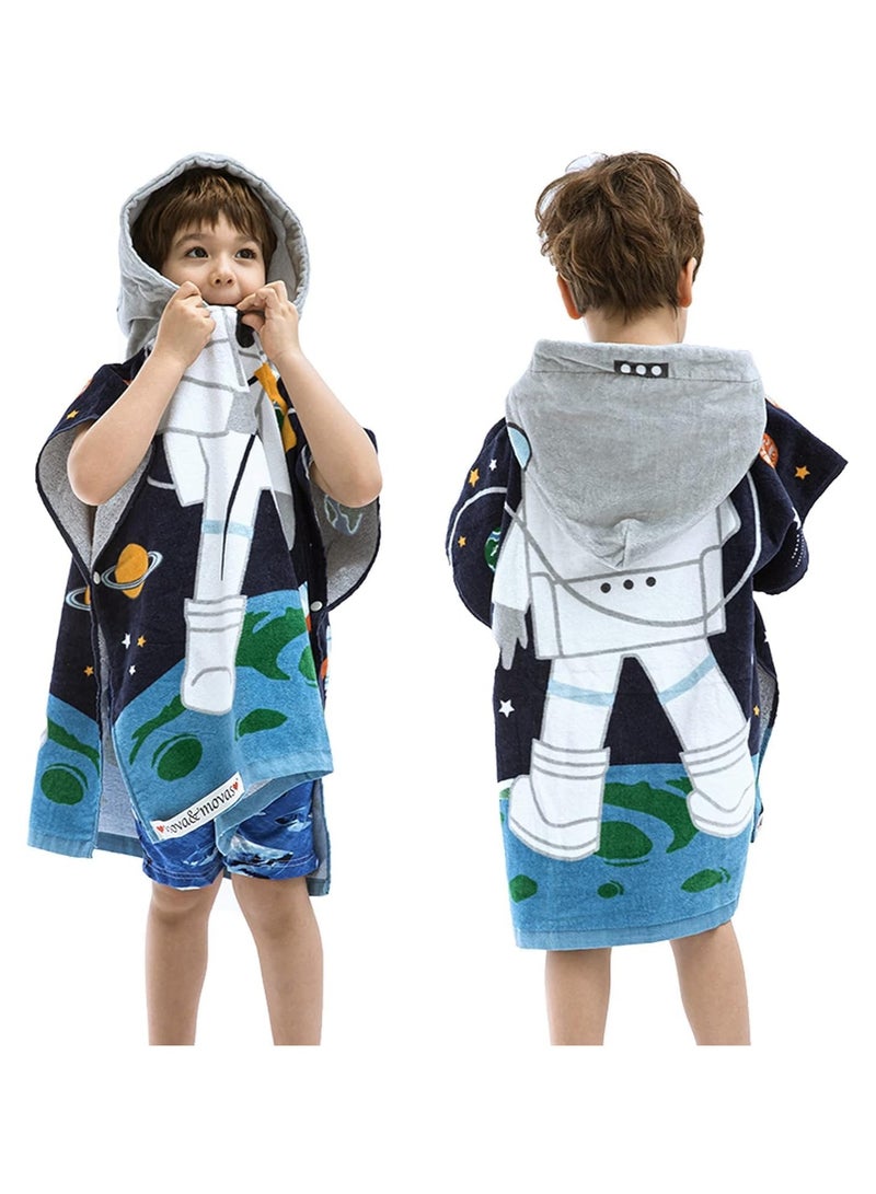 عام منشفة حمام للأطفال بغطاء رأس (2-6 سنوات)، ماصة للغاية، منشفة حمام للفتيان والفتيات، مثالية للاستحمام في الصيف، والبركة، والسباحة، والشاطئ. - Image 2