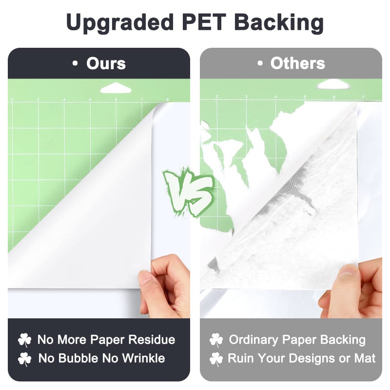 Sooez White Permanent Vinyl - Matte White Adhesive Vinyl Roll for All Cutting Machine, Permanent Outdoor 12" x11FT for Decor Sticker, Car Decal, Scrapbooking, Signs, Matte & Waterproof - Image 2