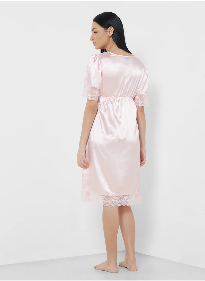 ELLA Lace Trim Nightdress