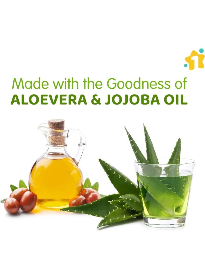 1st Step Baby Wipes with Lid Enriched and Aloe-Vera and Jojoba Oil  5 Packs = 360 Wipes - Image 2