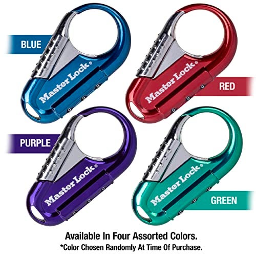 Master Lock 1548DCM Backpack Lock, Set Your Own Combination Lock, Colors May Vary - Image 3