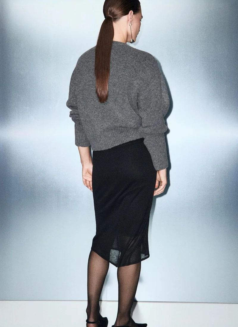 MANGO Knitted sweater with sequins