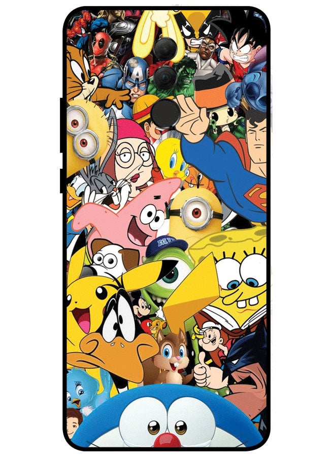 EYE CATCH Protective Case Cover For Huawei Mate 20 Lite All Cartoons Character Multicolor  - Image 1
