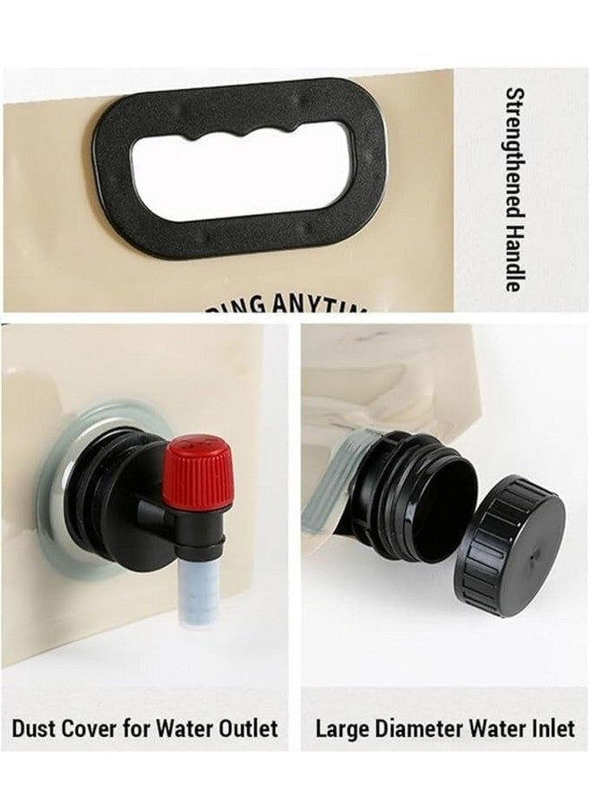 Kitssential® 8 Liter Folding Water Storage Bag Pouch for Cycling, Picnic, Outdoor Camping, Road Trip, Traveling Water Carrier Supplies Bag and Container 8L Drinking Water Container Tank (Multicolour) - Image 2