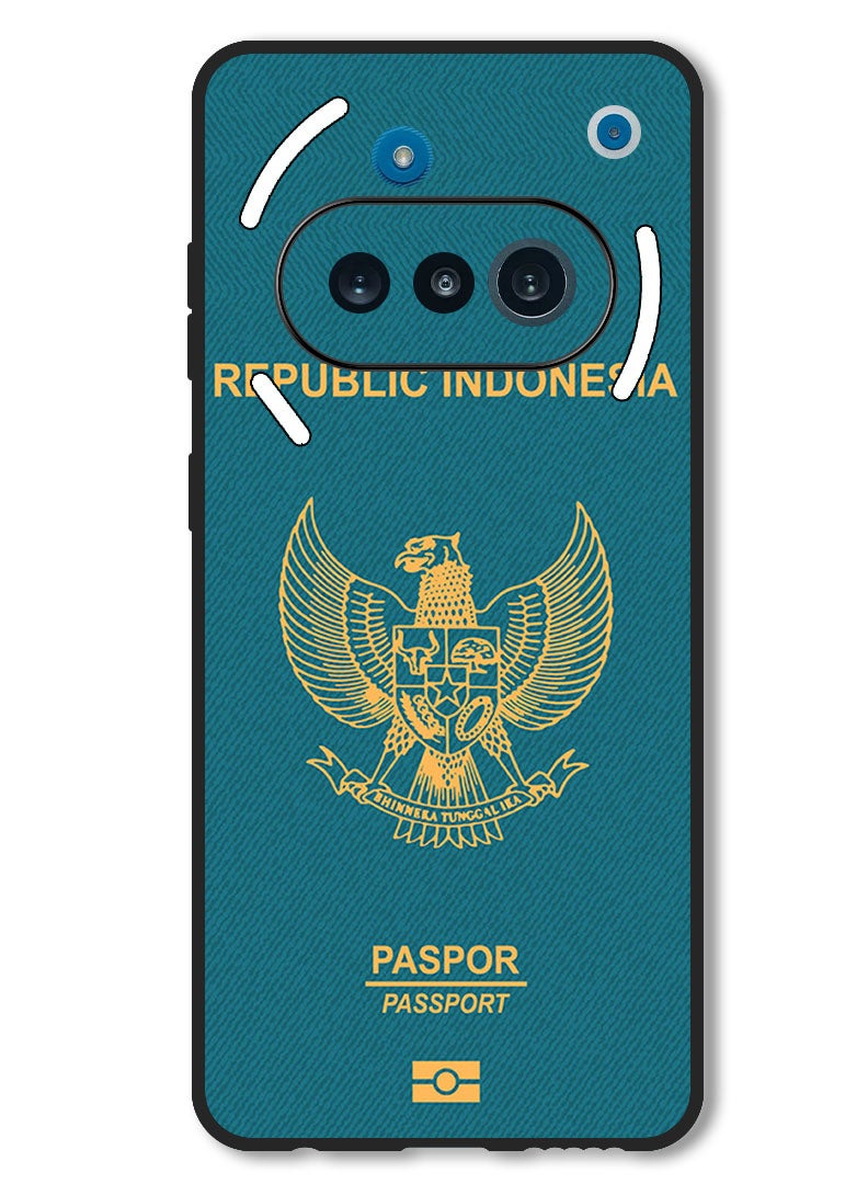 Theodor Case Compatible with Nothing Phone 3a Protection Shockproof Bumper Cover Indonesia Passport - Image 1