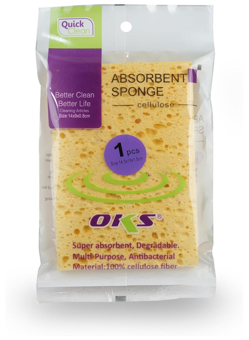 HOME DWELL Super Absorbent Sponge - 1 Pc - Ideal for Quick-Dry Cleaning and Spilling Absorption  - Image 2