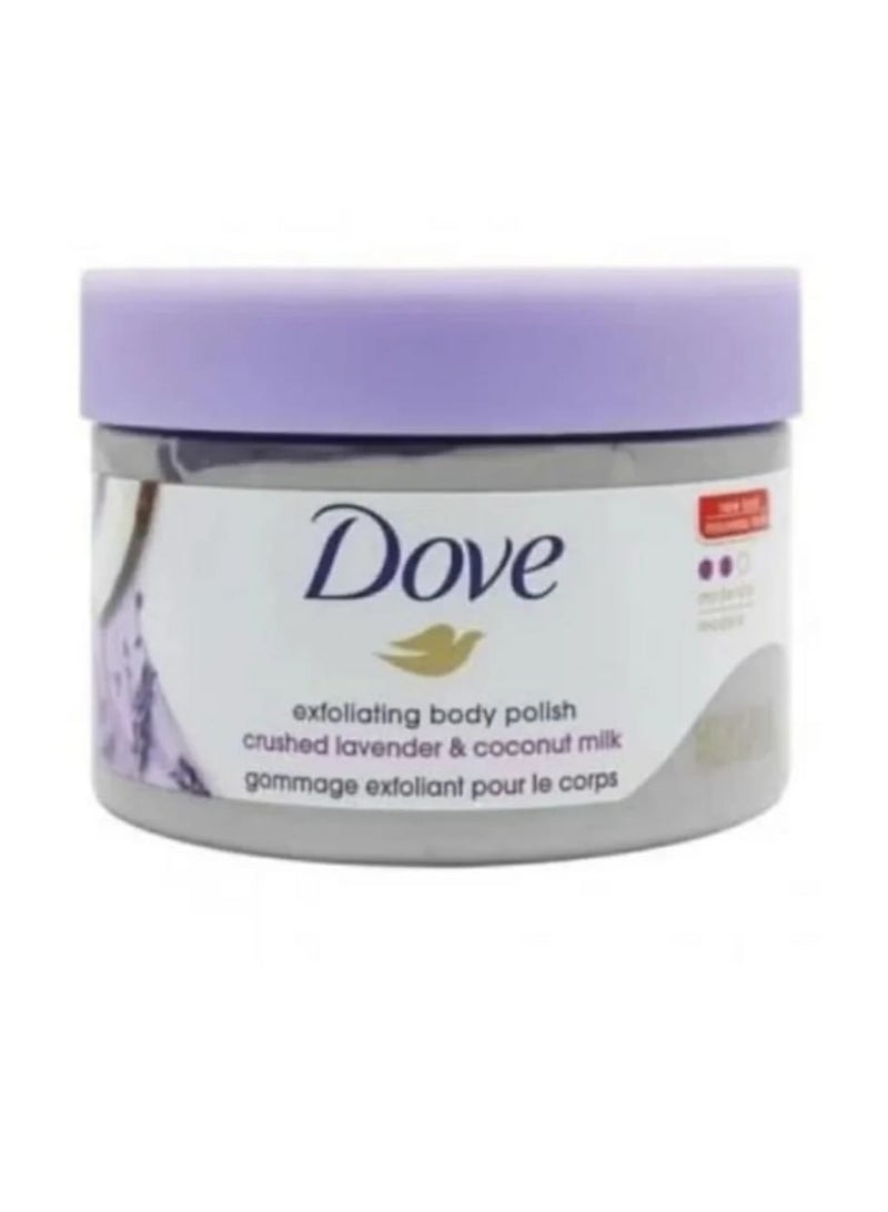 Dove Lavender & Coconut Milk Body Scrub 298g