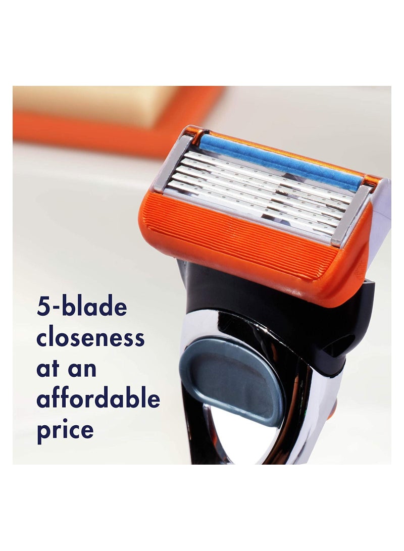 Gillette ماكينة حلاقة جيليت فيوجن 5 للرجال تحتوي على مقبض واحد و7 عبوات شفرات - Image 3