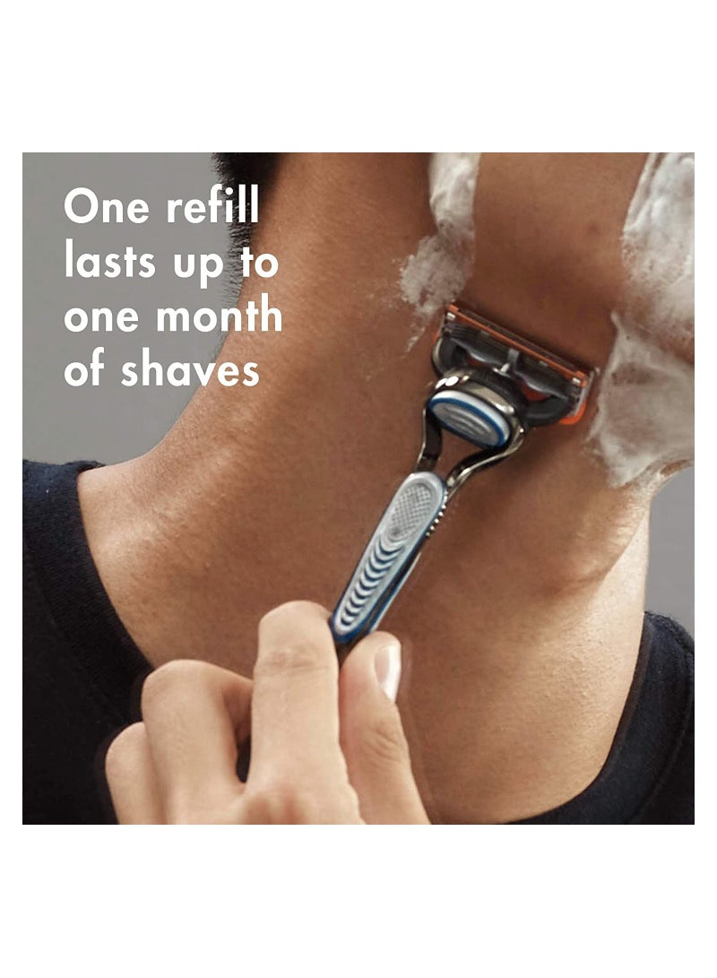 Gillette ماكينة حلاقة جيليت فيوجن 5 للرجال تحتوي على مقبض واحد و7 عبوات شفرات - Image 4