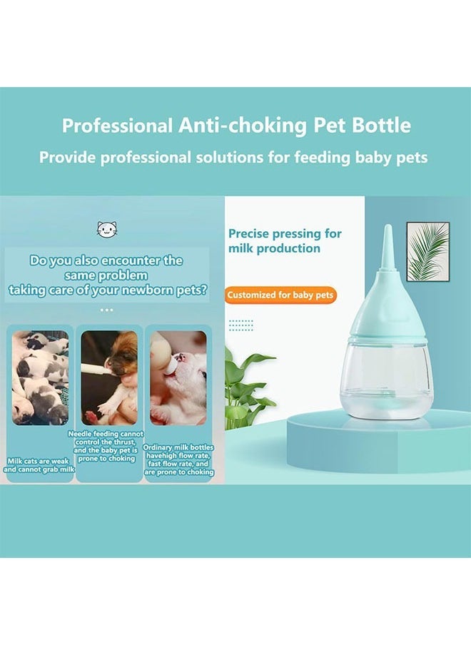 ZVEV Pet Nursing Bottle, Nursing Bottle Kits, Replacement Nipple Mini Cat Feeding Bottle for Newborn Kittens, Puppies, Rabbits, Small Animals, Squirrelï¼Pinkï¼ - Image 5