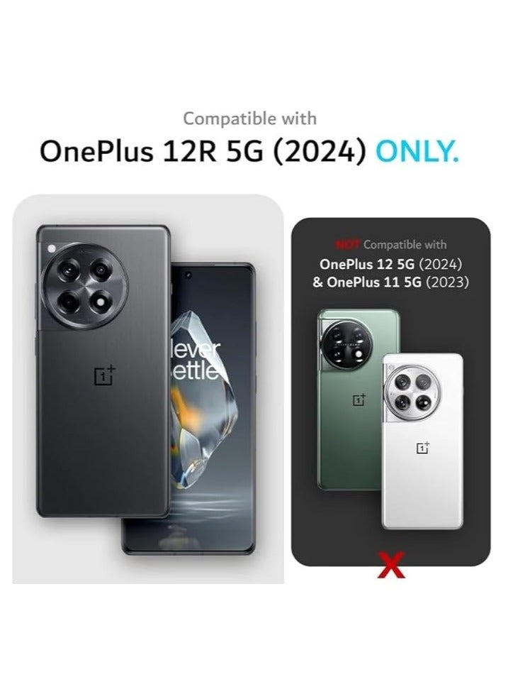 OnePlus 12R Screen Protector, Bubble Free, Anti-Scratch, Anti-Fingerprint, 9H Hardness 3D Curved Edge Tempered Glass Screen Protector for OnePlus 12R 5G 2024 5D Clear/Black - Image 2