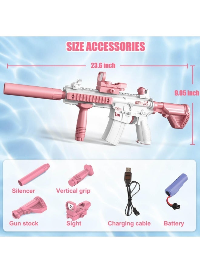 HK Electric Water Gun for Kids Adults - Automatic Squirt Gun with up to 32 Ft Long Range, Summer Outdoor Beach Swimming Pool Party Toys, Gift for Kids Age 8 9 10 11 12 Years Old Boys - Image 2