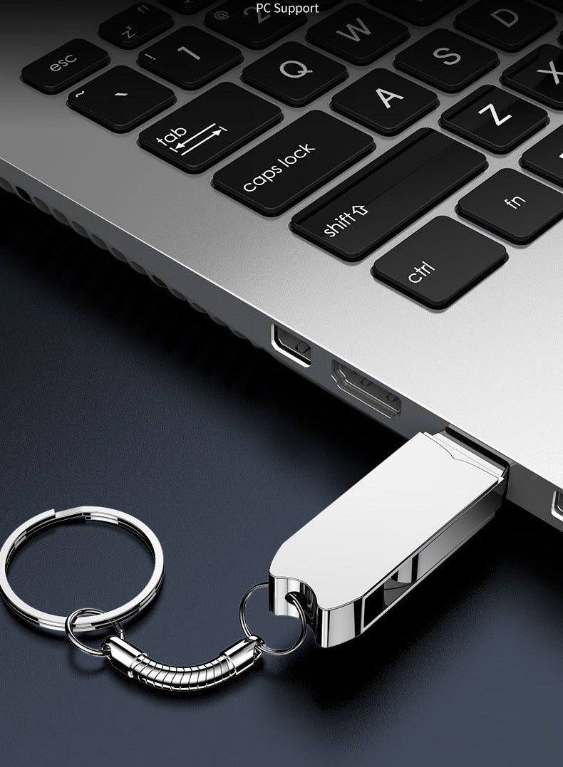 High-Speed And Large-capacity U Disk 128g Mobile Phone Computer Car Office Learning Multi-Purpose - Image 1