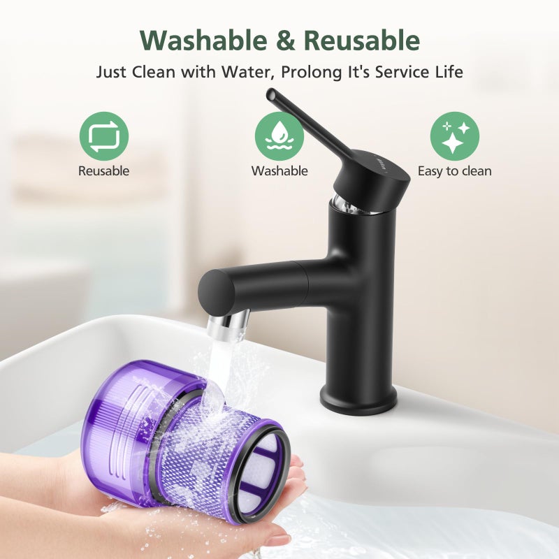 isinlive Outsize Replacement Filter Compatible with Dyson V11 Outsize, V11 Outsize Origin, Outsize,Outsize Plus, Outsize+, Outsize Absolute+, SV16, SV29 Vacuum Cleaner, Compare to Part 970422-01, 3 Pack - Image 5