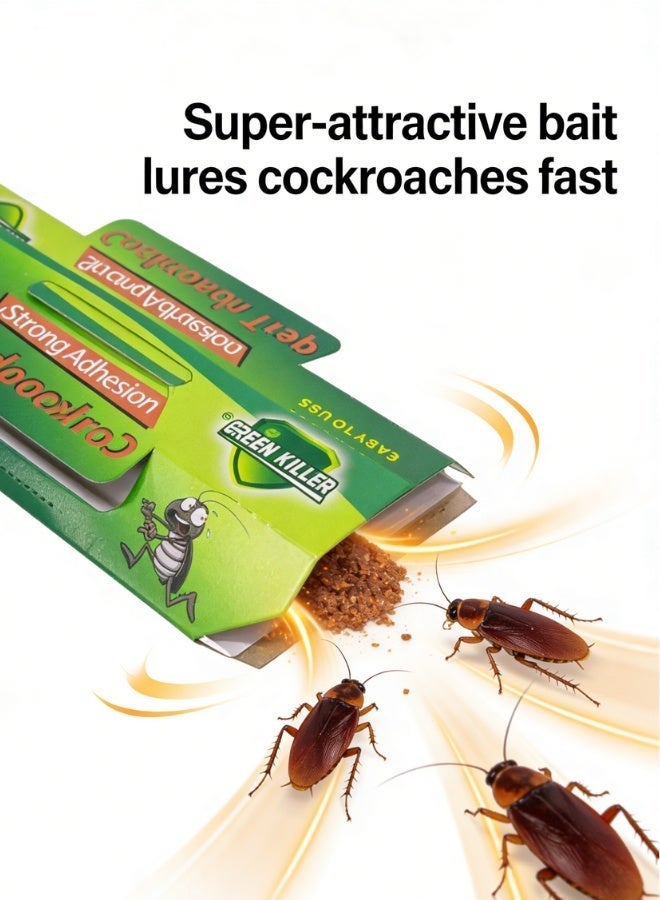 مجموعة من 10 قطع من الطعم والفخاخ القاتلة للصراصير من فيكسيميند - للتحكم في انتشار الصراصير في الاماكن المغلقة، صديقة للبيئة، امنة للاطفال والحيوانات الاليفة، مصائد نزل للصراصير تدوم طويلا - Image 5