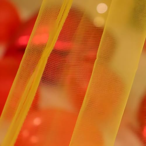 1iAM Yellow Decoration Net Pack of 1-1pc Transparent, 5x1.5m Large, Nylon Made Backdrop Net for Home, Office, Party Decor | Suitable for Birthdays, Anniversary Event - Image 5