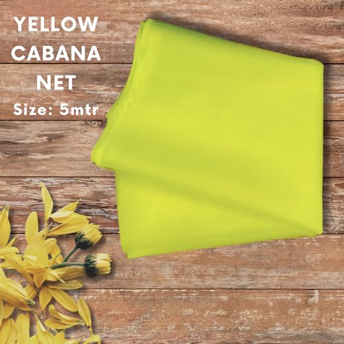 1iAM Yellow Decoration Net Pack of 1-1pc Transparent, 5x1.5m Large, Nylon Made Backdrop Net for Home, Office, Party Decor | Suitable for Birthdays, Anniversary Event - Image 4