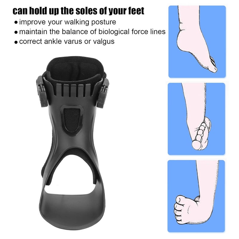 comfrt Drop Foot Brace, Soft AFO Foot-up Orthosis Light Balance Drop Foot Brace Foot Drop Orthosis Ankle Brace Support for Shoes Walking(L-Right) - Image 5