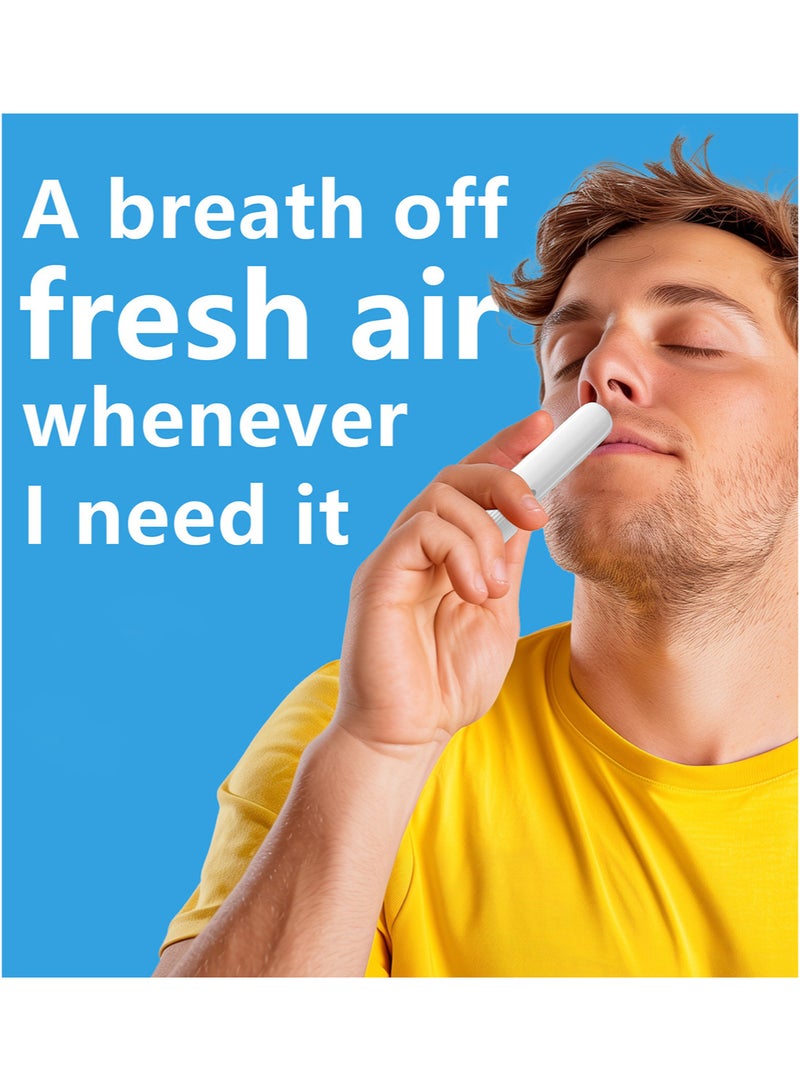 START FEELING 4pcs On-the-Go Portable Aromatherapy Nasal Inhaler Personal Diffuser Sniffer Stick With Essential Oils Refreshing Menthol for Stress Anxiety Relief Soothes Comforts Boosts Focus  - Image 4