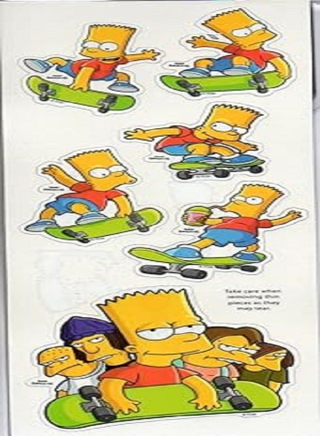 مجموعة مغناطيس الثلاجة النحيفة من عائلة سيمبسون