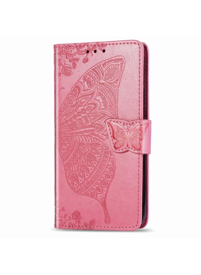 S-TOP Case For Samsung Galaxy S20 Ultra Butterfly Love Flower Embossed Horizontal Flip Leather Case with Bracket / Card Slot / Wallet / Lanyard - Image 3