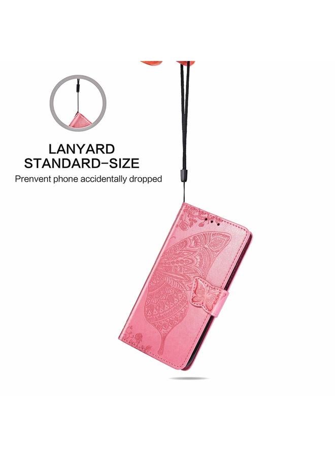 S-TOP Case For Samsung Galaxy S20 Ultra Butterfly Love Flower Embossed Horizontal Flip Leather Case with Bracket / Card Slot / Wallet / Lanyard - Image 5