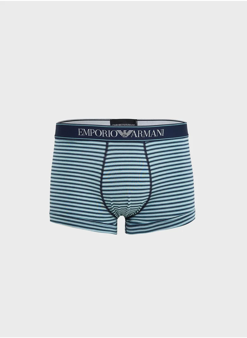 EMPORIO ARMANI 2 Pack Logo Band Assorted Trunks