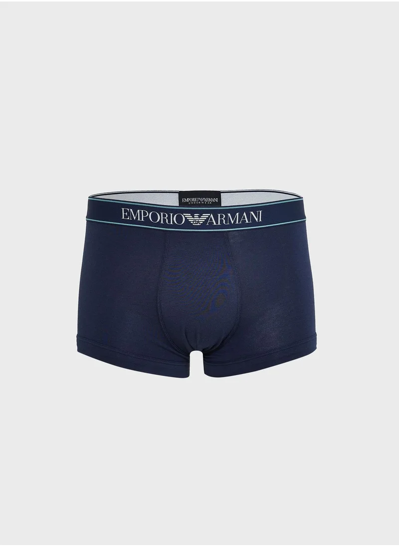 EMPORIO ARMANI 2 Pack Logo Band Assorted Trunks