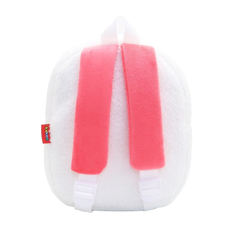 Plush Kids Backpack, Lamb Animal Design, Soft Lightweight School Bag for Toddlers and Preschool Kids - Image 5