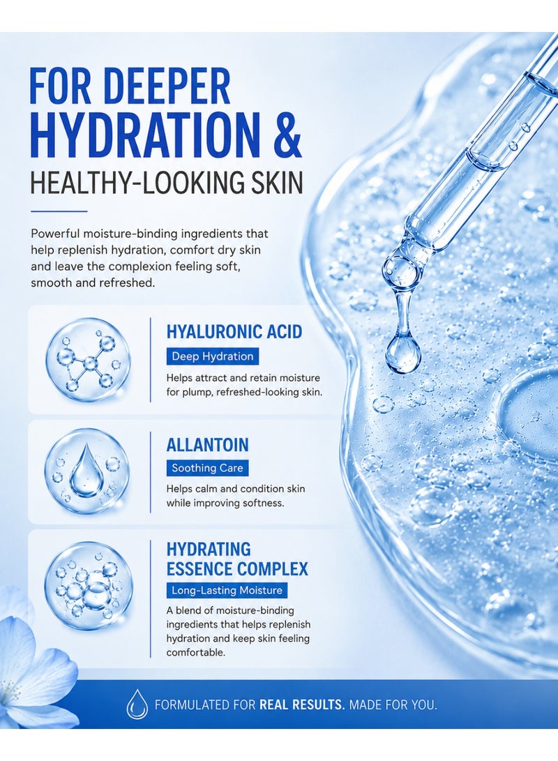 BIOAQUA Hyaluronic Acid Facial Sheet Mask for Women | Brightens, Soothes & Deeply Hydrates Dull Dry Skin | Crystal Clarity Repair Formula | Daily Skincare All Skin Types | Pack of 5 | 25g Each - Image 5