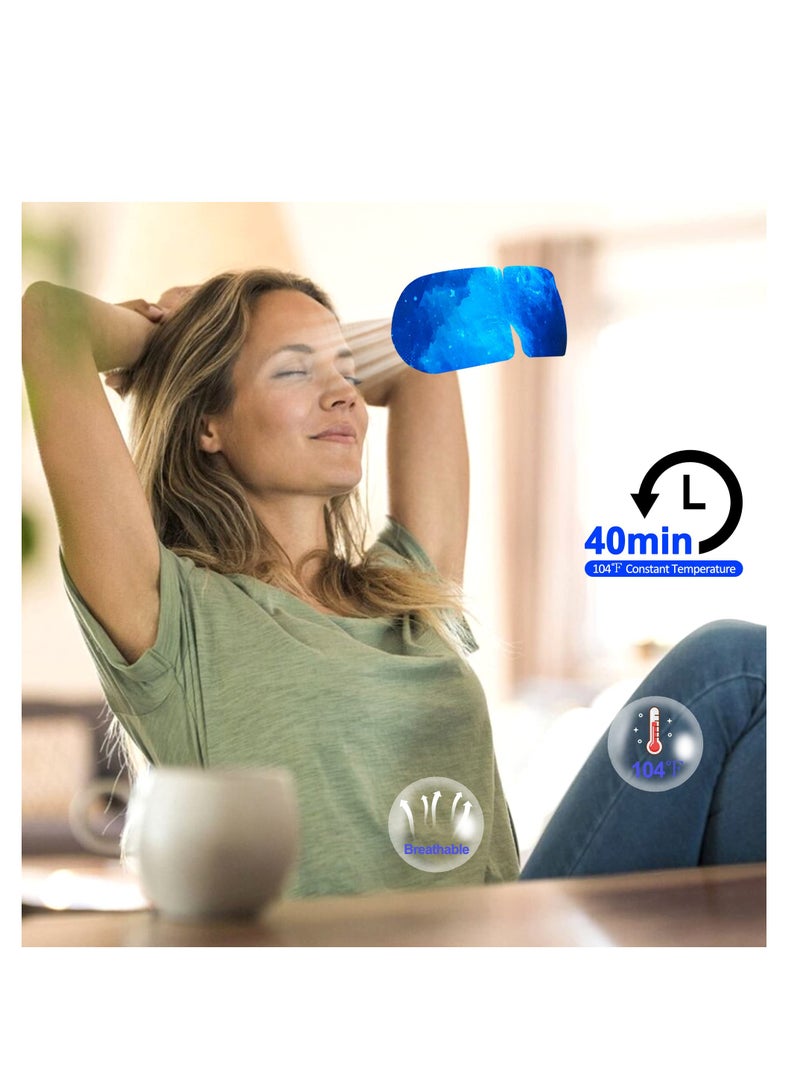 Excefore 10 Pieces Self Heating Steam Eye Mask, Disposable 40 ℃ Soothing Steam Eyes Mask, Suitable for Sleeping, Dry Eyes, Travel Essentials  - Image 5