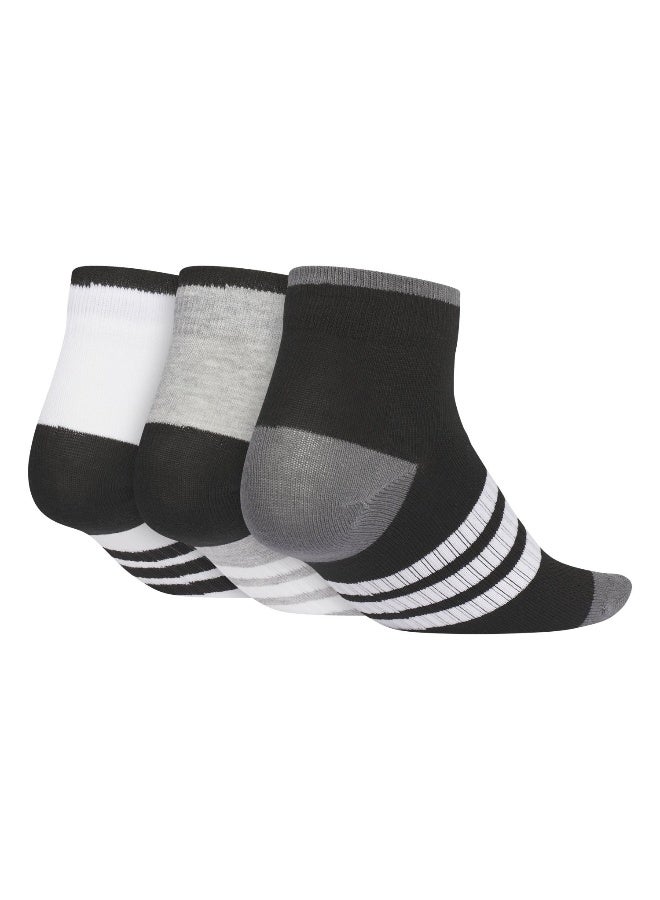 Adidas Kids Cc An 3P White Training Socks For Kids 5.5K - 7K - Image 2