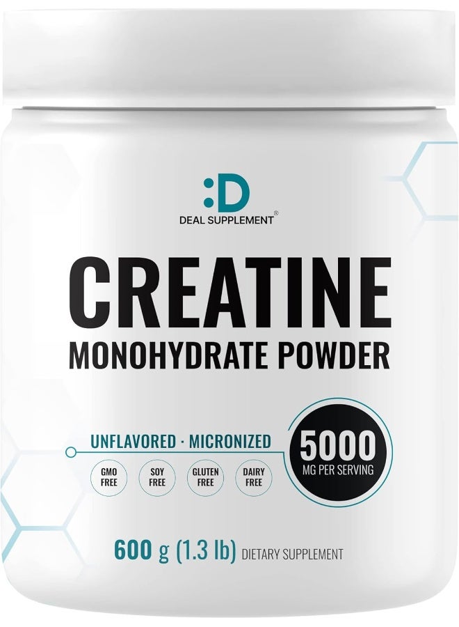 DEAL SUPPLEMENT Instant Creatine Monohydrate Powder 120 Servings - 5000Mg(5G) Per Serving | Unflavored Micronized Creatine | Improve Performance & Preworkout Recovery | Vegan, Keto | Non-Gmo, No Filler - Image 1