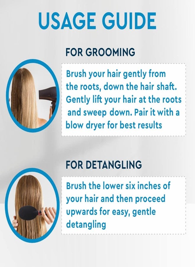 GUBB Oval Hair Brush For Women & Men - For Look & Feel, Long Lasting Curls/Waves, Durable & Sturdy - Perfect Tool For Efficient Blow Drying | Cushioned Hair Brush For Hair Styling - Vogue Range - Image 4