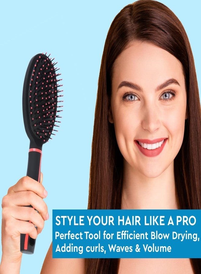 GUBB Oval Hair Brush For Women & Men - For Look & Feel, Long Lasting Curls/Waves, Durable & Sturdy - Perfect Tool For Efficient Blow Drying | Cushioned Hair Brush For Hair Styling - Vogue Range - Image 1