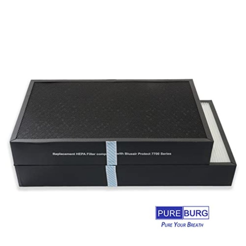 بديل الفلتر الذكي لسلسلة Blueair HealthProtect 7700 7710i/7740i/7770i/7775i H13 HEPA + الكربون المنشط 2 في 1، أبيض، إزالة رائحة الجسيمات فائقة الدقة - Image 3
