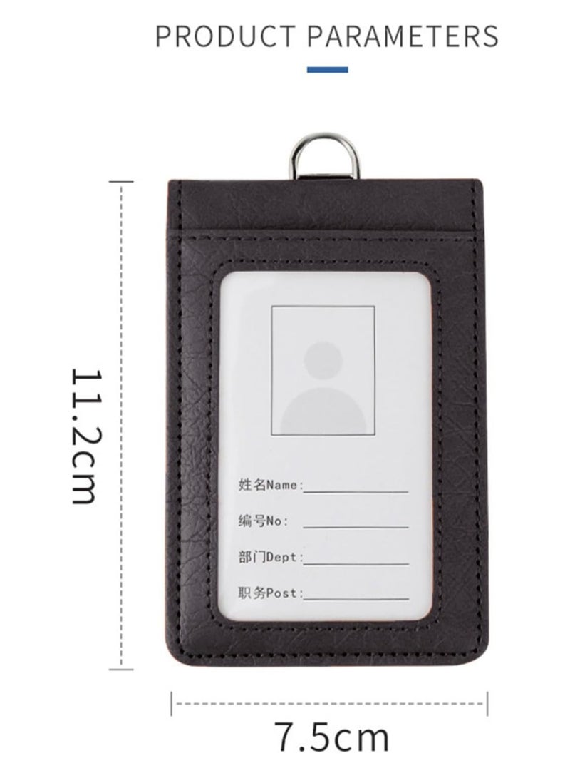 NIIMBOT ID Card Leather, Multi Slot ID Card Holder Leather Large Capacity Can Hold Multiple Bank Cards, ID Cards, Business Cards, Subway Cards, Etc - Image 3