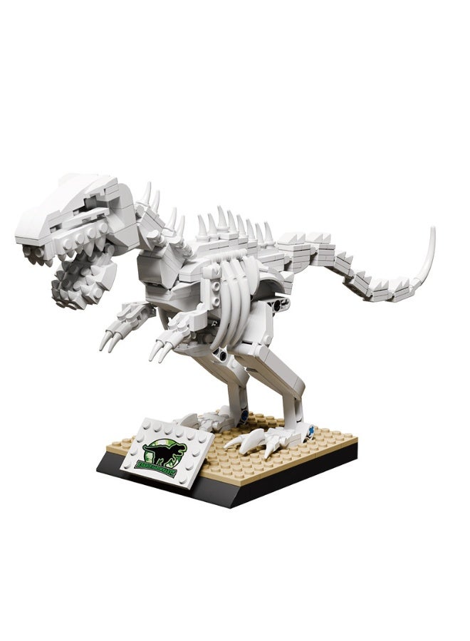 فتيرلي 328PCS ديناصور الهيكل العظمي كتل البناء مجموعة, ديناصور ميكانيكية لعبة مجموعة, كتل البناء للبالغين, المراهقين والأطفال, تيرانوسور ريكس نموذج هدية إبداعية - Image 1