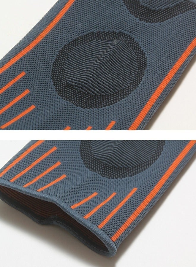 ساكن عبوة واحدة من أكمام ضغط الكوع، دعامة كوع عالية المرونة لالتهاب الأوتار ومرفق التنس للنساء والرجال، أكمام ضغط للذراع للتنس والجولف وكرة الريشة ورفع الأثقال وكرة السلة والتمرين، برتقالي/رمادي (متوسط) - Image 4