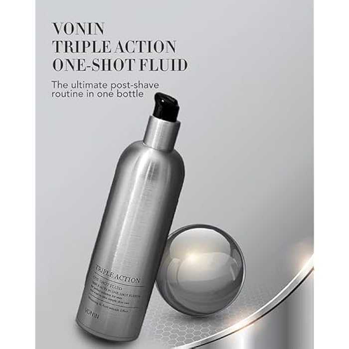 vonin (One-Shot Fluid, 6.1fl oz - Men's Comprehensive Skincare, Travel Essentials. Moisturized, Revitalized Skin by LG Beauty. Aloe Vera, Niacinamide, Natural Extracts. - Image 2