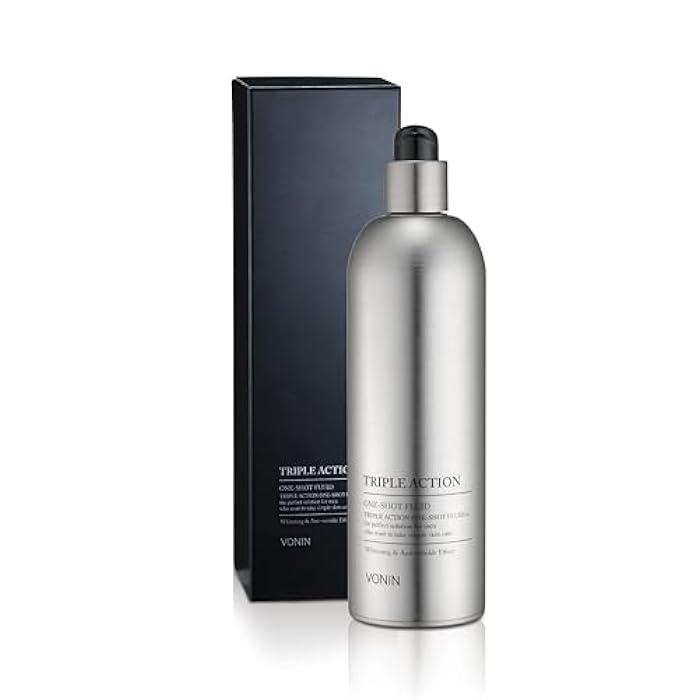 vonin (One-Shot Fluid, 6.1fl oz - Men's Comprehensive Skincare, Travel Essentials. Moisturized, Revitalized Skin by LG Beauty. Aloe Vera, Niacinamide, Natural Extracts. - Image 1