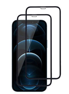 Pack Of 2 Screen Protector Designed For iPhone 12 Scratch Resistant 9H Hardness Tempered Glass Clear HD Clarity Edge to Edge Full Coverage Bubble Free Screen Protector For iPhone 12